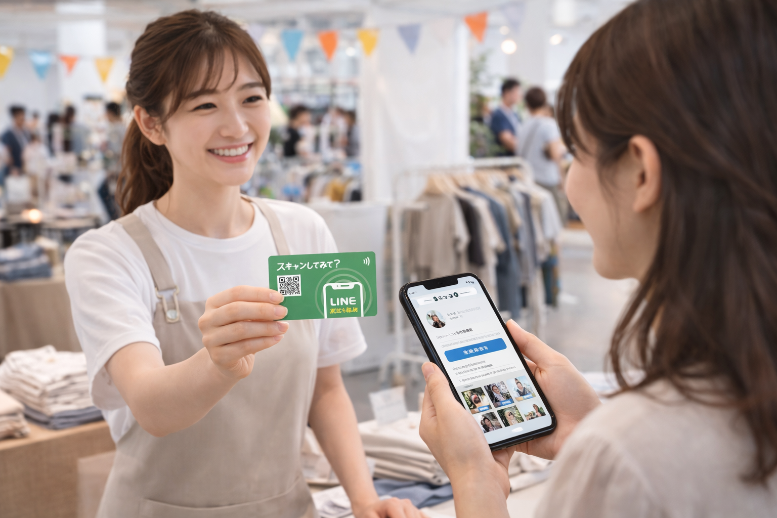 イベントや物販での利用シーン