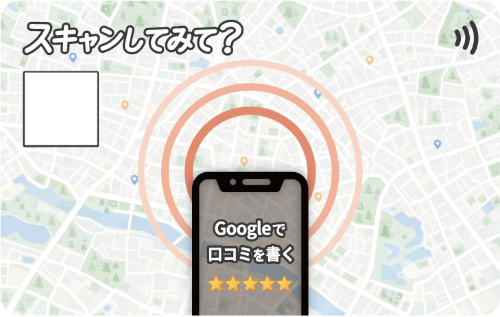 スキャシテ？Google口コミカード 表面